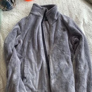 fuzzy zip up north face